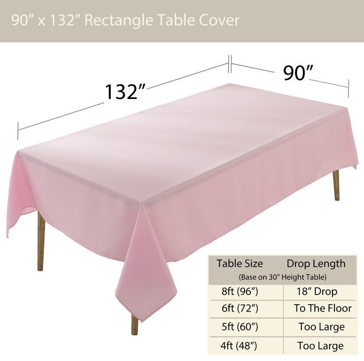 Premium Rectangle Polyester Table Cloth