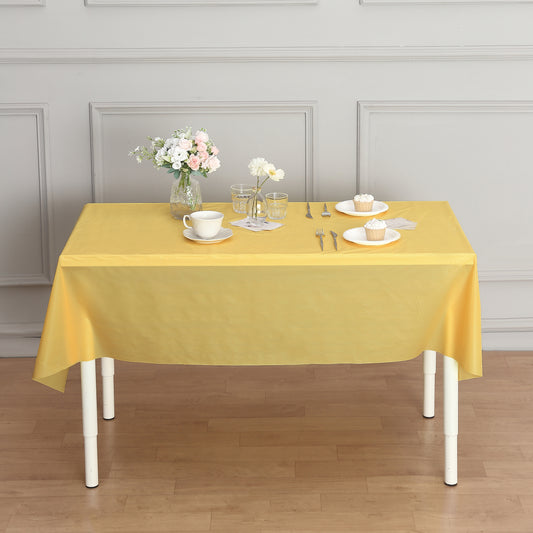 Yellow 40" x 100ft Plastic Table Cover Roll