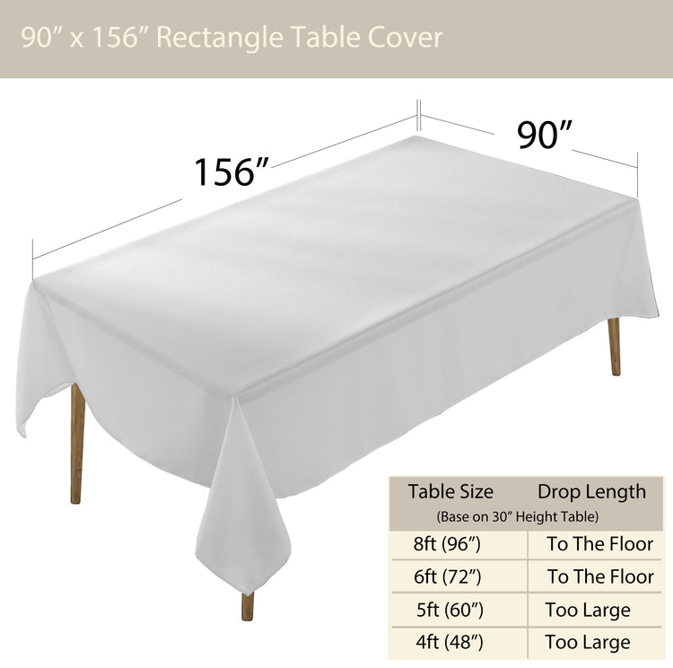 Premium Rectangle Polyester Table Cloth