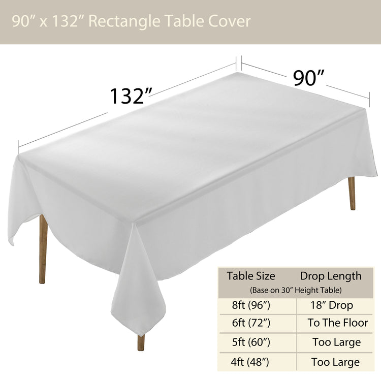 Premium Rectangle Polyester Table Cloth