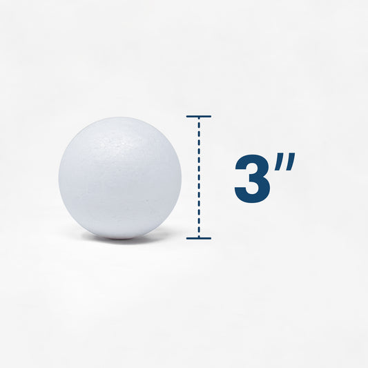 3 inch polystyrene foam ball