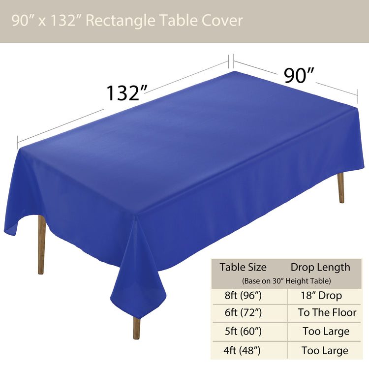 Premium Rectangle Polyester Table Cloth