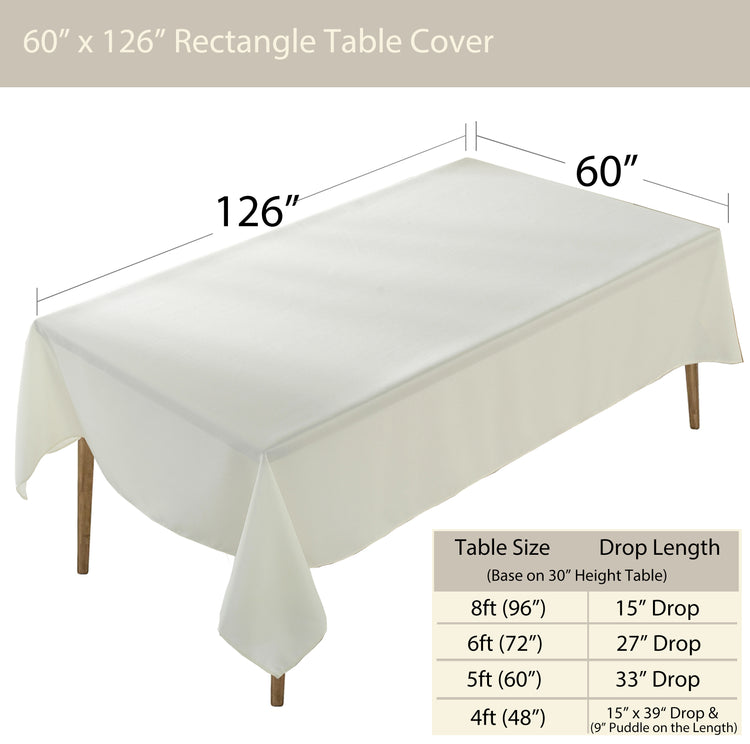 Premium Rectangle Polyester Table Cloth