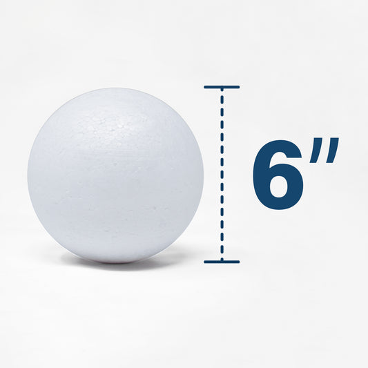 6 inch polystyrene foam ball