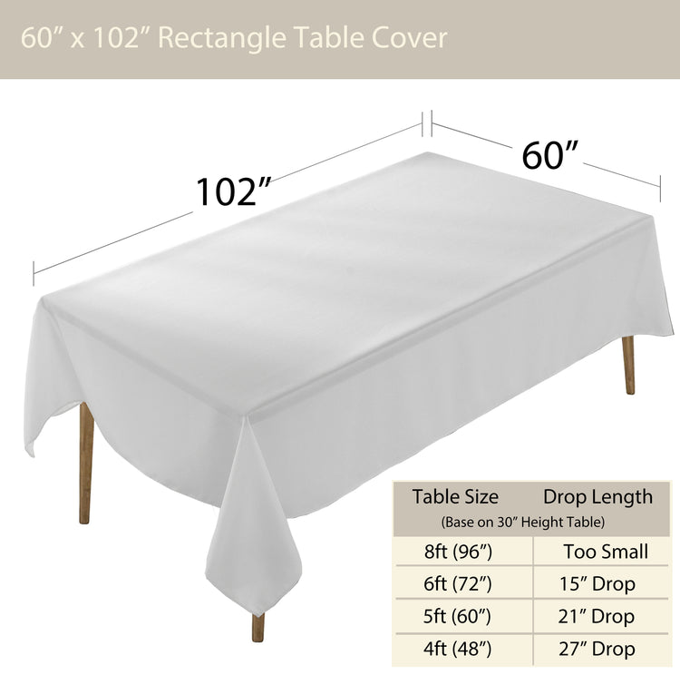 Premium Rectangle Polyester Table Cloth