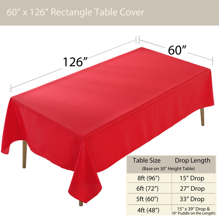 Premium Rectangle Polyester Table Cloth