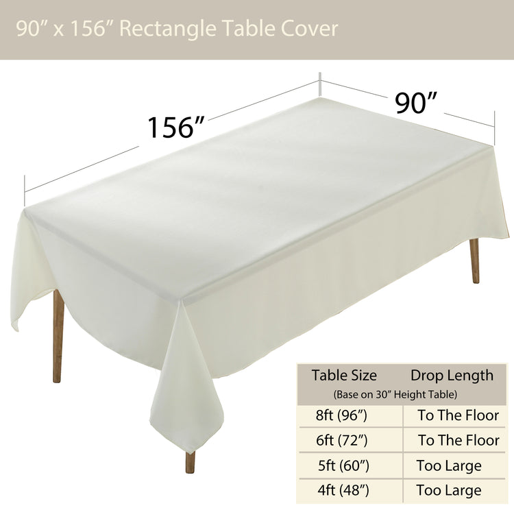 Premium Rectangle Polyester Table Cloth