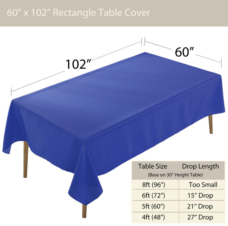 Premium Rectangle Polyester Table Cloth