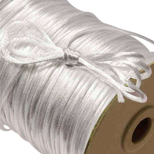 white nylon satin string