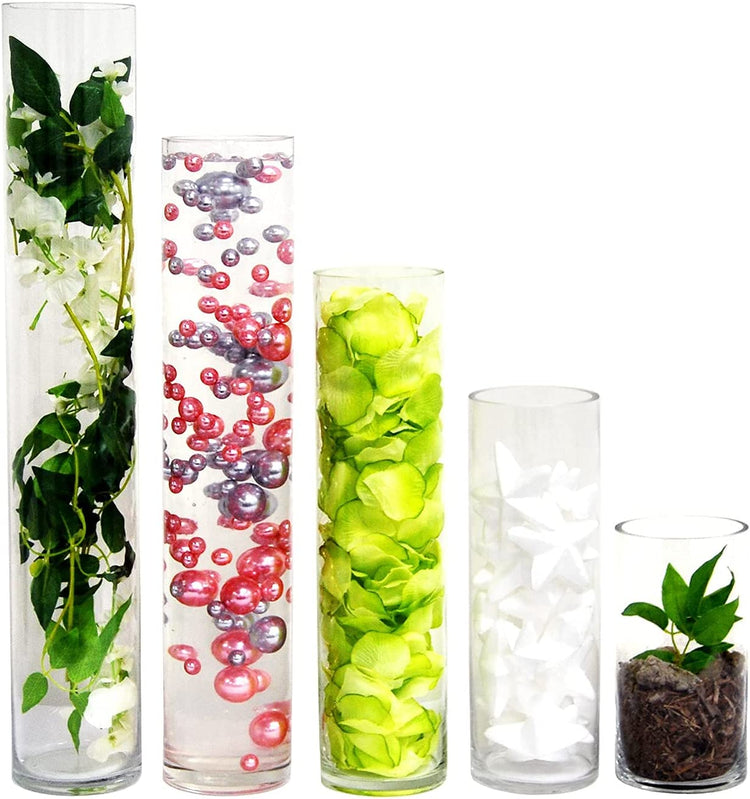 Cylinder Vase Centerpiece for Flower, Wedding, Decoration.