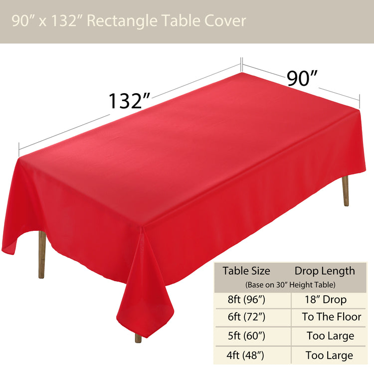 Premium Rectangle Polyester Table Cloth