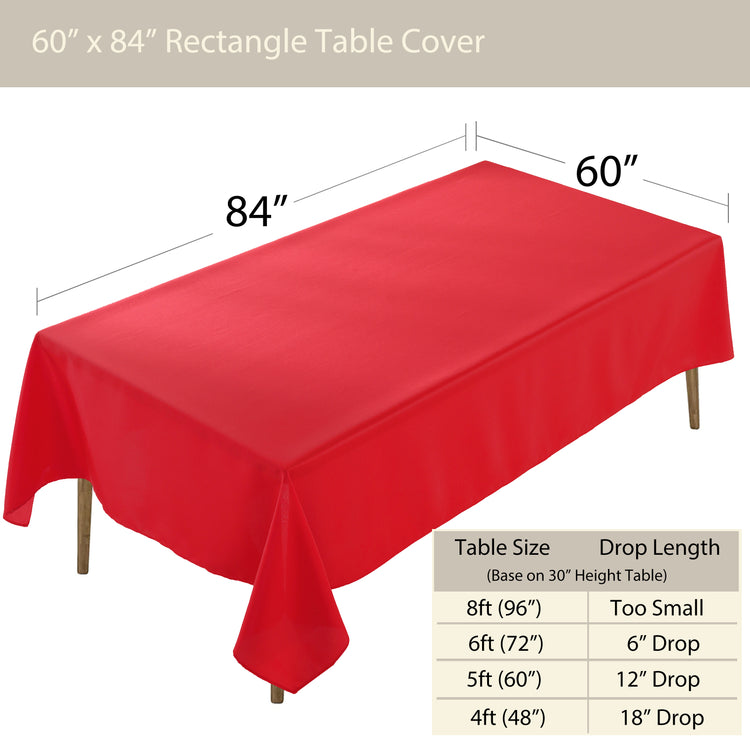 Premium Rectangle Polyester Table Cloth