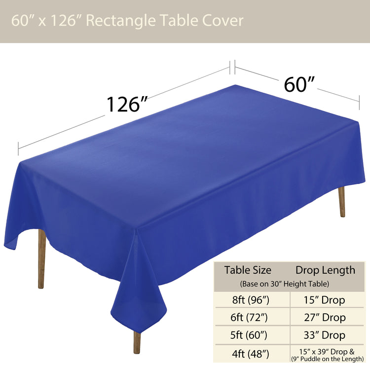 Premium Rectangle Polyester Table Cloth