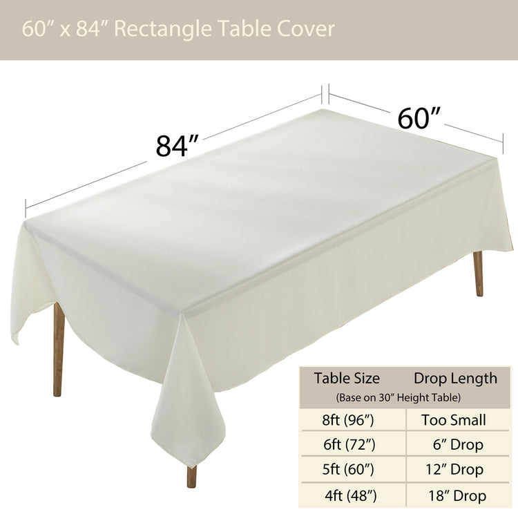 Premium Rectangle Polyester Table Cloth